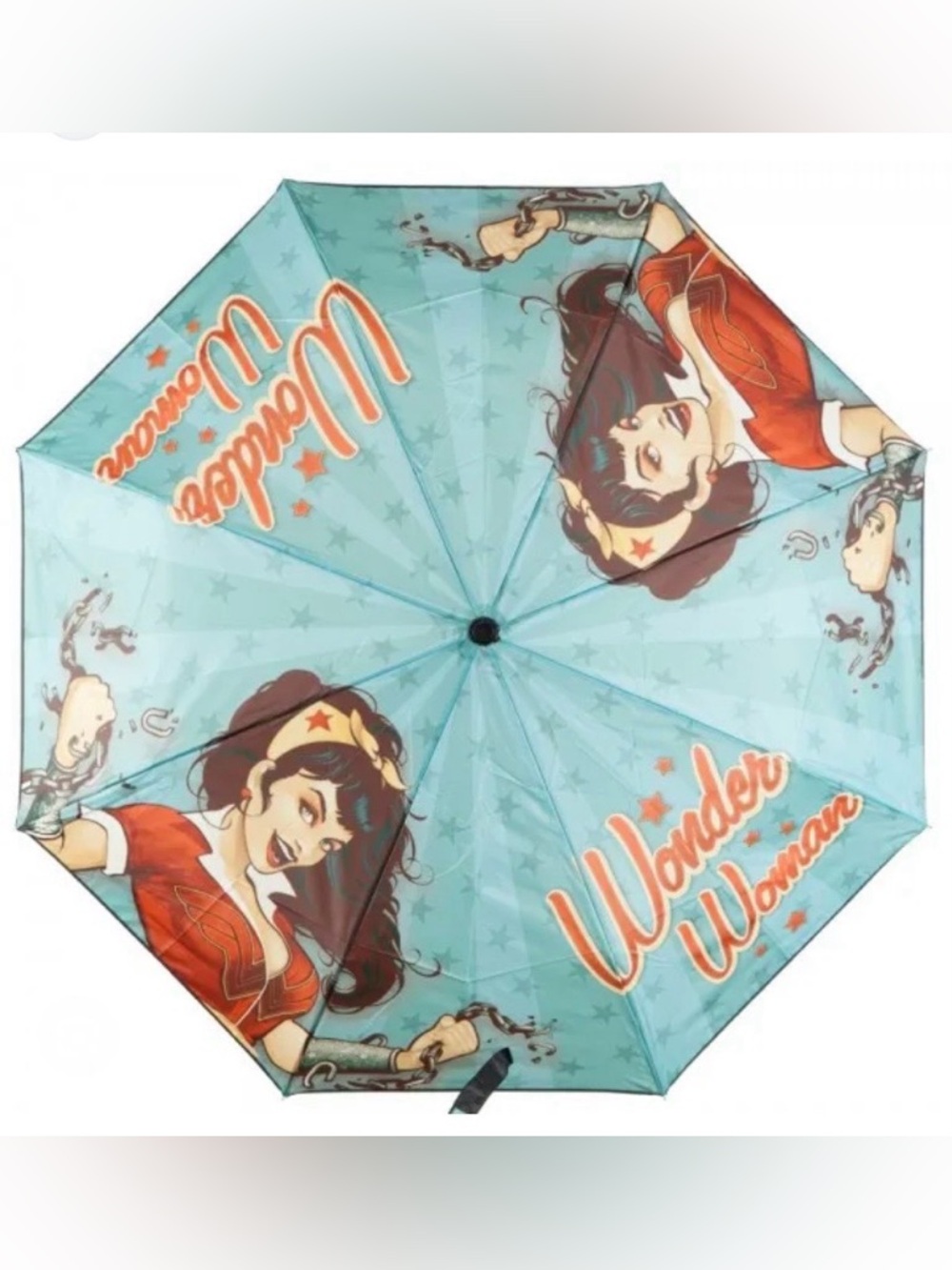 Wonder Woman Bombshell Umbrella DC Comics w/ Illustrated Cover Official Licensed - Picture 11 of 11